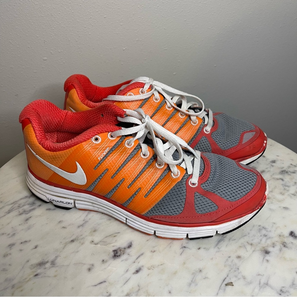 Nike Lunar Elite 2 Shoes Size 8.5 women’s orange running athletic